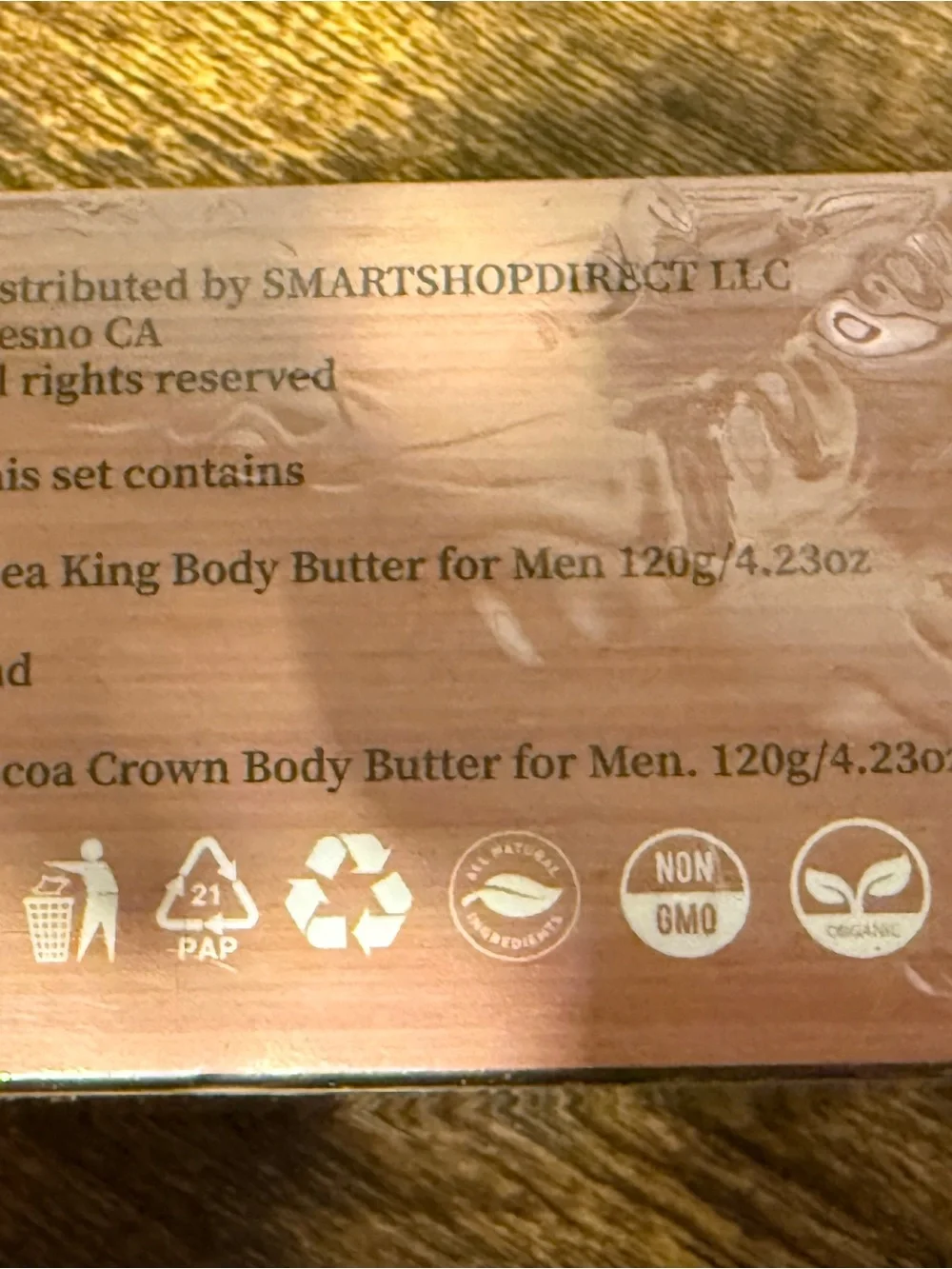 Men’s bundle Cocoa Crown Body Butter for Men - Brown